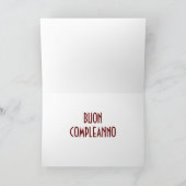 LA SORELLA (zus) ITALIAANSE BIRTHDAY Kaart (Binnen)