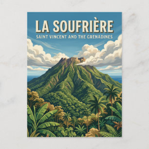 La Soufrière Saint Vincent en de Grenadines Briefkaart