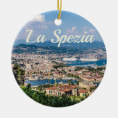 La Spezia Cinque Terre Liguria Italië Panorama gif Keramisch Ornament (Voorkant)