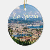 La Spezia Cinque Terre Liguria Italië Panorama gif Keramisch Ornament (Links)