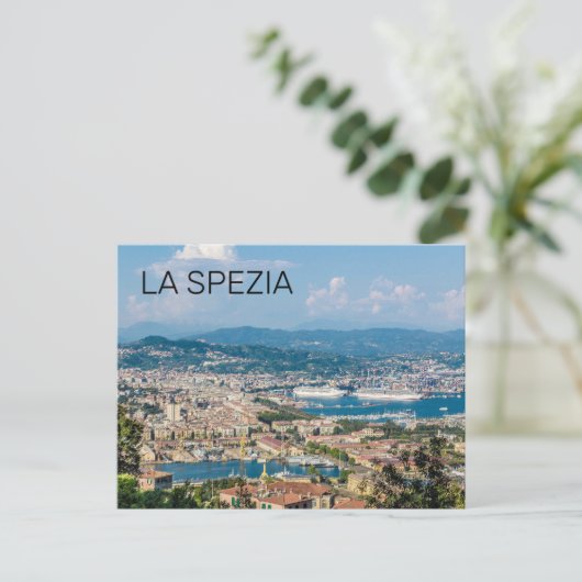 La Spezia Cityscape Ligurië Italië Vakantie Souven Feestdagenkaart (Staand voorkant)