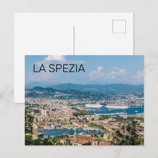 La Spezia Cityscape Ligurië Italië Vakantie Souven Feestdagenkaart (Voorkant / Achterkant)