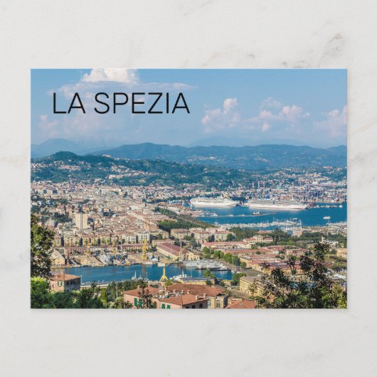 La Spezia Cityscape Ligurië Italië Vakantie Souven Feestdagenkaart (Voorkant)