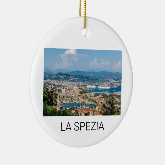 La Spezia Cityscape Ligurië Italië Vakantie Souven Keramisch Ornament (Rechts)