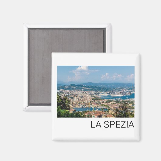 La Spezia Cityscape Ligurië Italië Vakantie Souven Magneet (Voorkant / Achterkant)