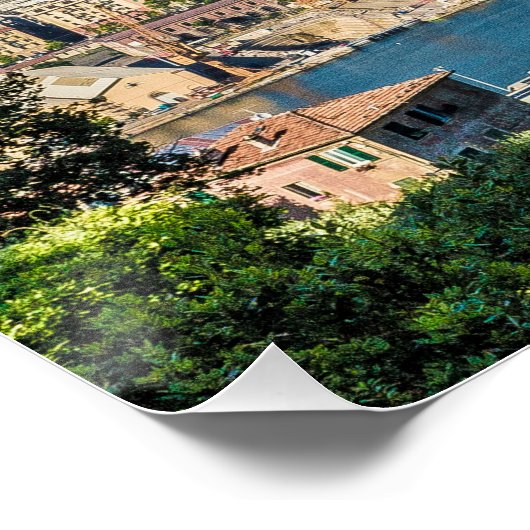 La Spezia Cityscape Ligurië Italië Vakantie Souven Perfect Poster (Hoek)