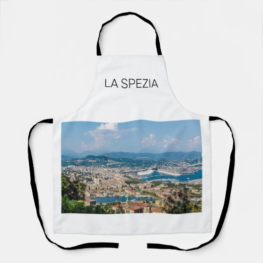 La Spezia Cityscape Ligurië Italië Vakantie Souven Schort (Voorkant)