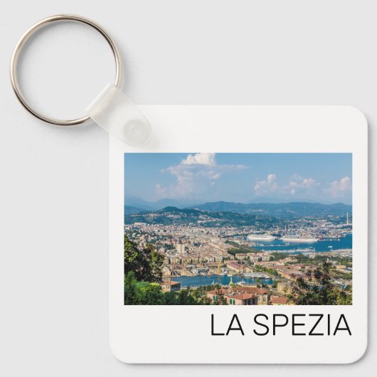La Spezia Cityscape Ligurië Italië Vakantie Souven Sleutelhanger (Voorkant)