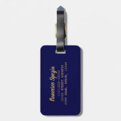 La Spezia Liguria Italië  Souvenir Bagagelabel (Achterkant verticaal)