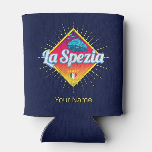 La Spezia Liguria Italy Retro Cruise Ship  Blikjeskoeler (Achterkant)