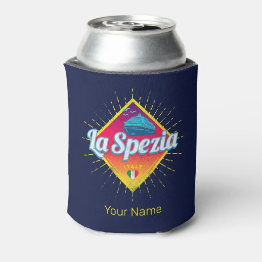 La Spezia Liguria Italy Retro Cruise Ship  Blikjeskoeler (Blikje Achterkant)