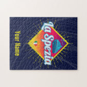 La Spezia Liguria Italy Retro Cruise Ship  Legpuzzel (Horizontaal)