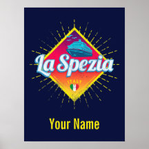 La Spezia Liguria Italy Retro Cruise Ship 