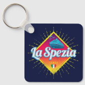 La Spezia Liguria Italy Retro Cruise Ship  Sleutelhanger (Voorkant)