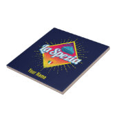 La Spezia Liguria Italy Retro Cruise Ship  Tegeltje (Zijkant)