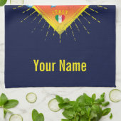 La Spezia Liguria Italy Retro Cruise Ship  Theedoek (Gevouwen)