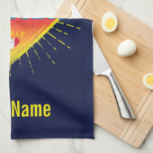 La Spezia Liguria Italy Retro Cruise Ship  Theedoek (Quarter Fold)