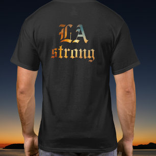 LA sterke brand Los Angeles Californië achterzijde T-shirt