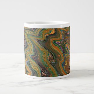 La Strada 2 Green Gold Geode Abstracte Drink Mok