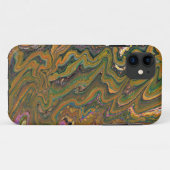 La Strada 2 groene en gouden Abstracte telefoonhoe Case-Mate iPhone Case (Achterkant (horizontaal))