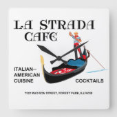 La Strada Cafe, Bospark, IL Vierkante Klok (Voorkant)