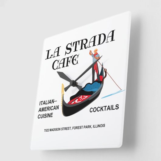 La Strada Cafe, Bospark, IL Vierkante Klok (Hoek)
