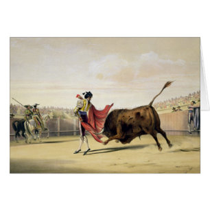 La Suerte de la Capa, 1865 (kleur litho)