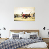 La Suerte de la Capa, 1865 (kleur litho) Canvas Afdruk (Insitu (Slaapkamer))