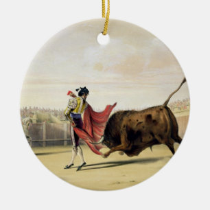 La Suerte de la Capa, 1865 (kleur litho) Keramisch Ornament