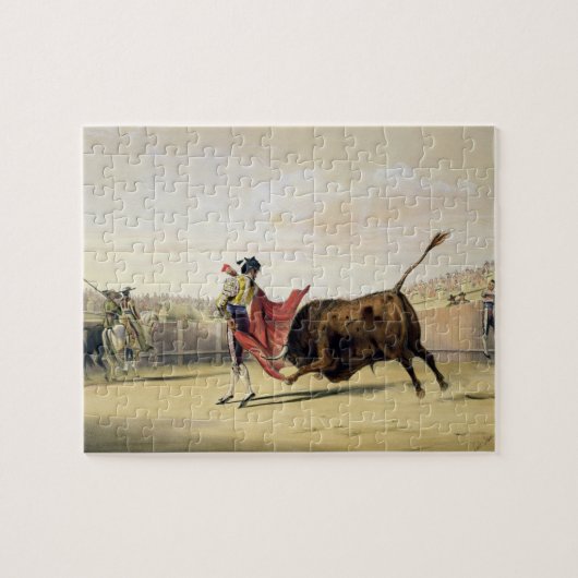 La Suerte de la Capa, 1865 (kleur litho) Legpuzzel (Horizontaal)