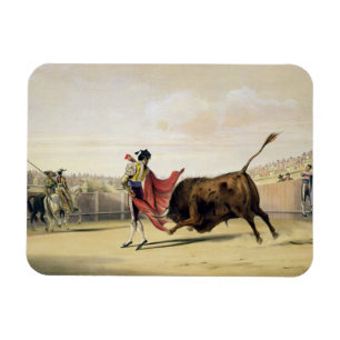 La Suerte de la Capa, 1865 (kleur litho) Magneet