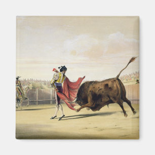 La Suerte de la Capa, 1865 (kleur litho) Magneet