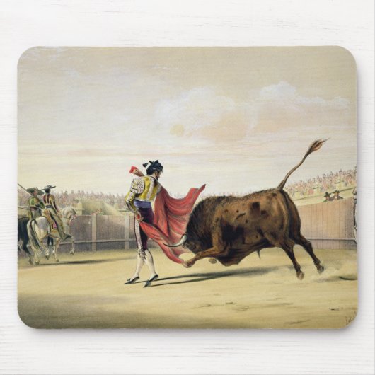 La Suerte de la Capa, 1865 (kleur litho) Muismat (Voorkant)