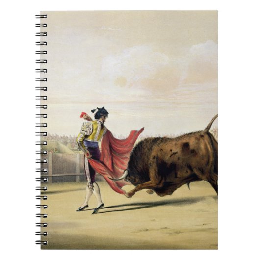 La Suerte de la Capa, 1865 (kleur litho) Notitieboek (Voorkant)