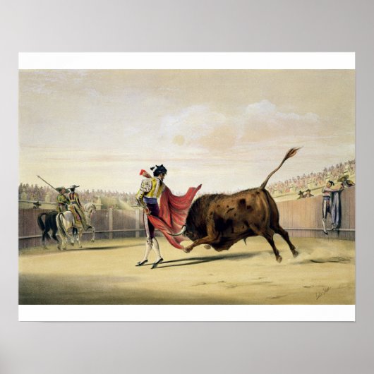 La Suerte de la Capa, 1865 (kleur litho) Poster (Voorkant)