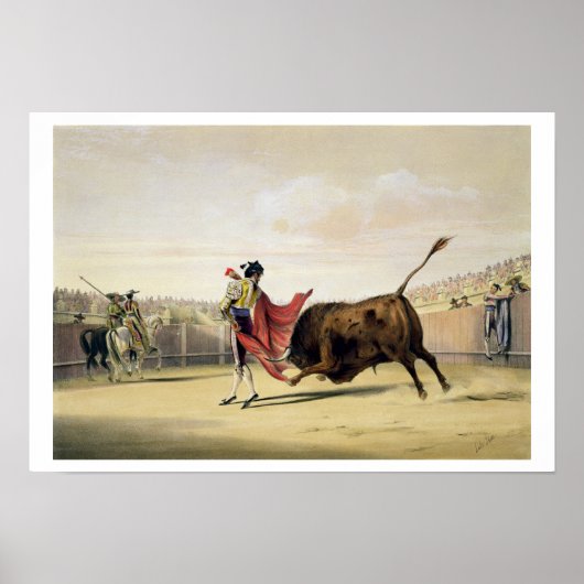 La Suerte de la Capa, 1865 (kleur litho) Poster (Voorkant)