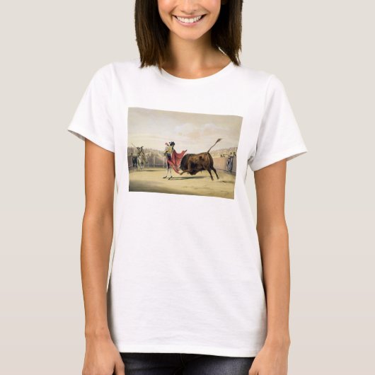 La Suerte de la Capa, 1865 (kleur litho) T-shirt (Voorkant)