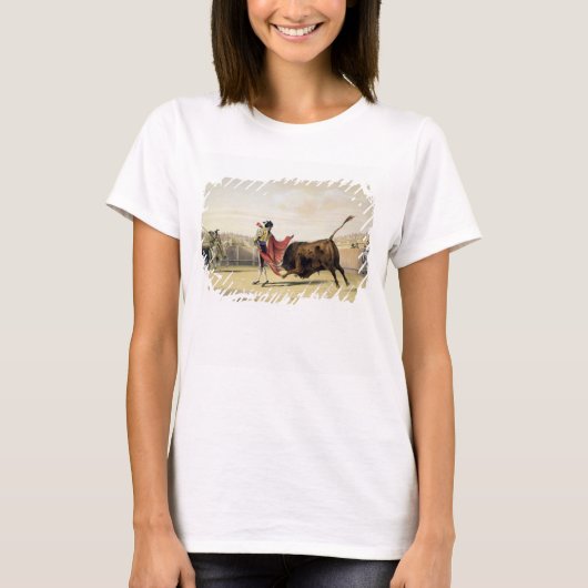 La Suerte de la Capa, 1865 (kleur litho) T-shirt (Voorkant)