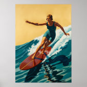 LA SURFEUSE (De Surfer) Poster (Voorkant)