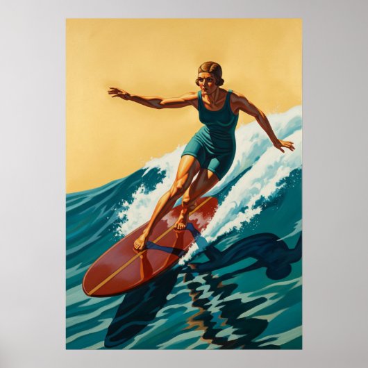 LA SURFEUSE (De Surfer) Poster (Voorkant)