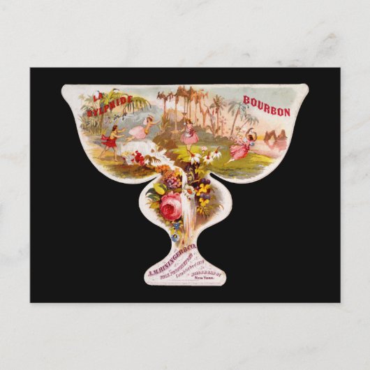 La Sylphide bourbon whiskey label Briefkaart (Voorkant)