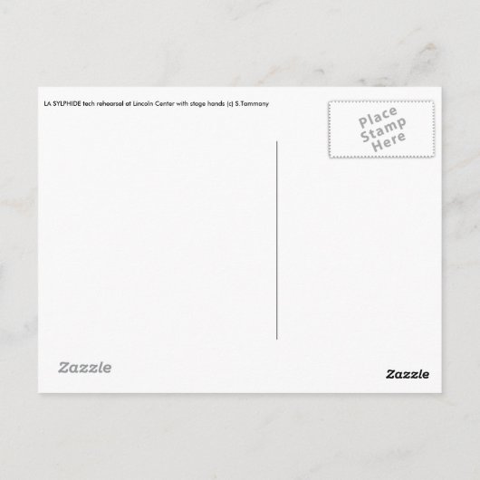 LA SYLPHIDE-servicekaart Briefkaart (Achterkant)