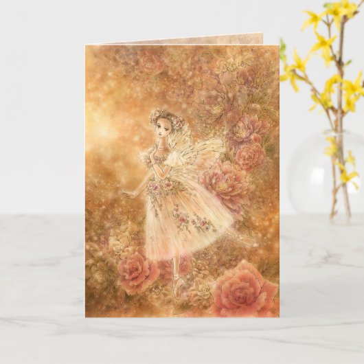 La Sylphide-Wenskaart Kaart (Gele Bloem)