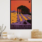 La Syrie et le Liban Vintage Poster (Keuken)