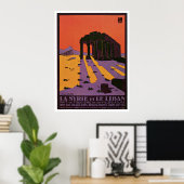 La Syrie et Le Liban Vintage Travel Poster (Thuiskantoor)