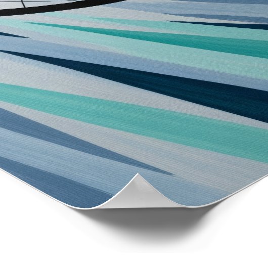 LA TANGENTE VIVE (The Sharp Tangent) Koel en Rega Poster (Hoek)