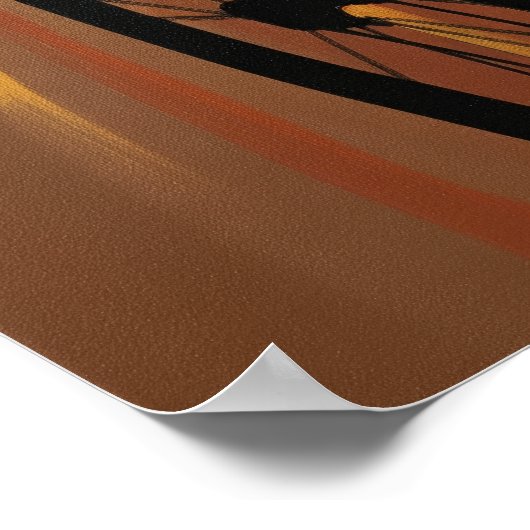 LA TANGENTE VIVE (The Sharp Tangent) Warm en Opul Poster (Hoek)