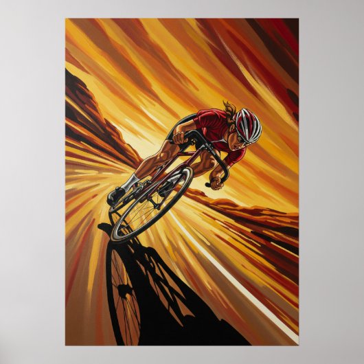 LA TANGENTE VIVE (The Sharp Tangent) Warm en Opul Poster (Voorkant)