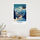 La Tania Muur Kunst Ski Poster 1 (Keuken)