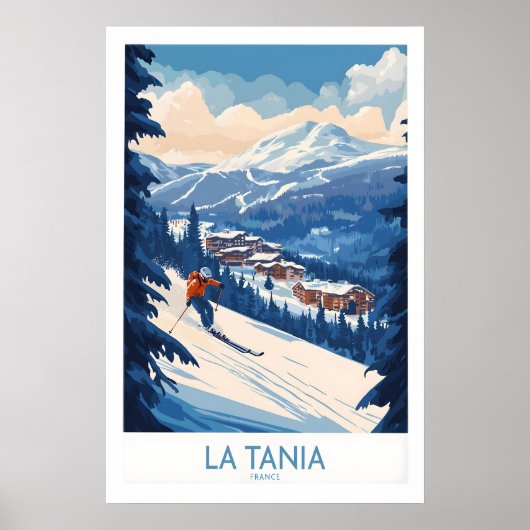 La Tania Ski Poster 1 (Voorkant)